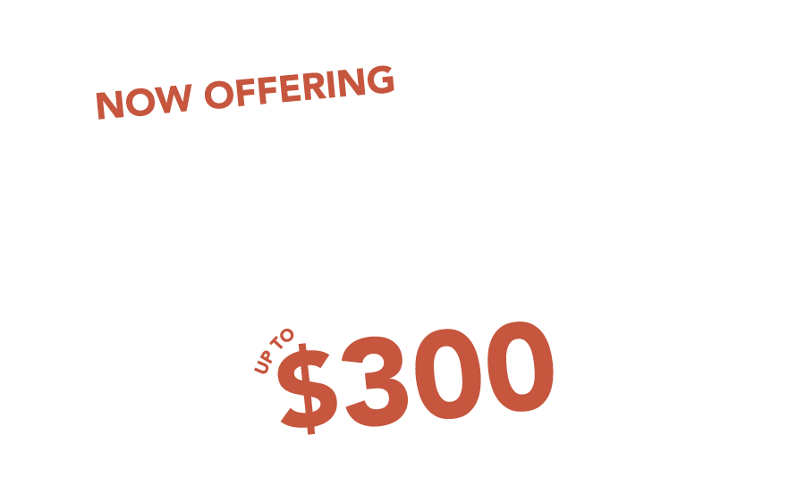 Rebate-300 Manufacturer's Rebate up to $300